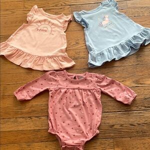 Garanimals Pink and Blue Bodysuits